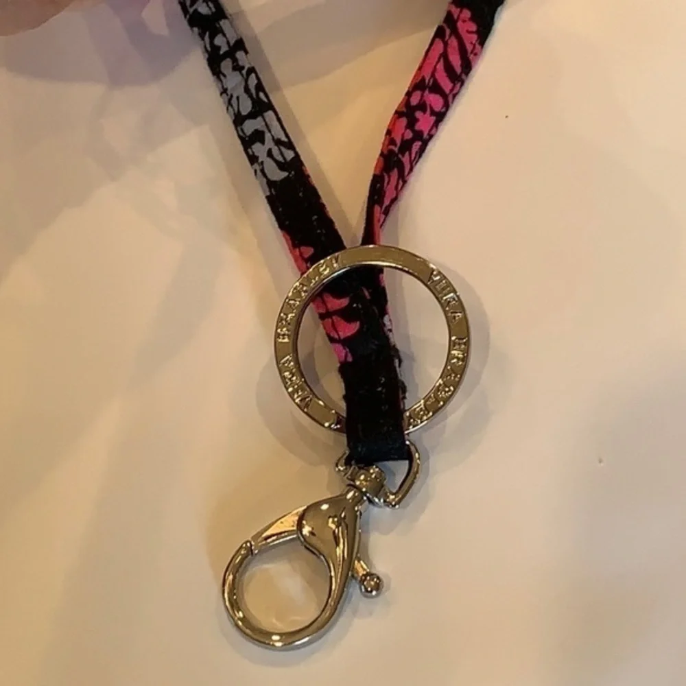 Vera Bradley lanyard cord holder charm key chain
